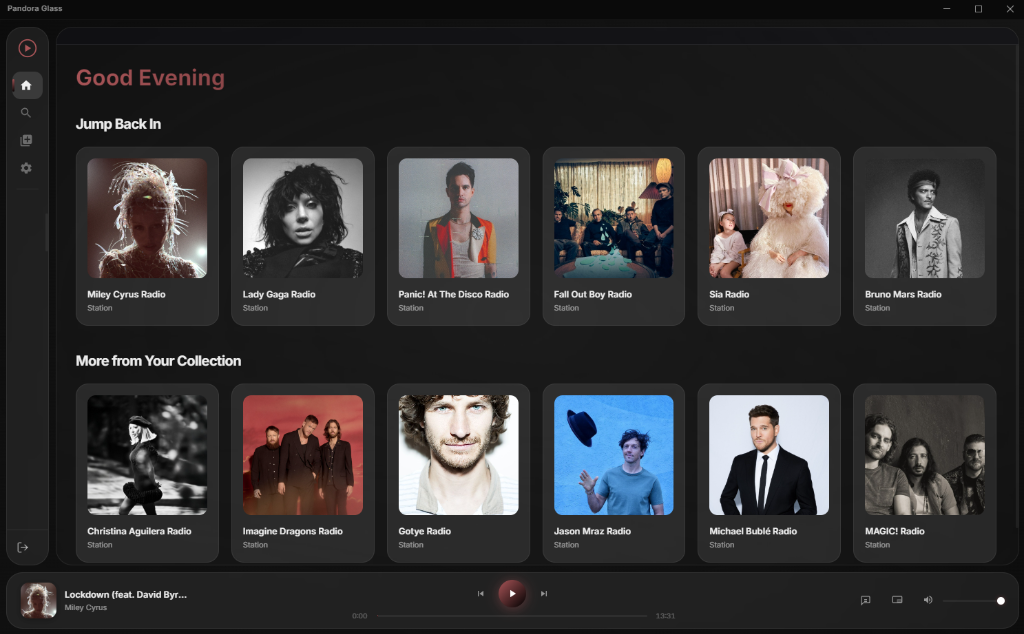 Panedora App Screenshot